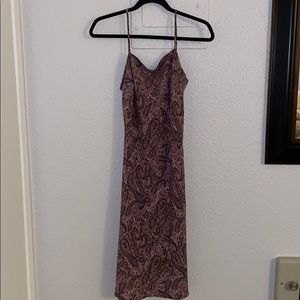 Paisley bias cut slip dress